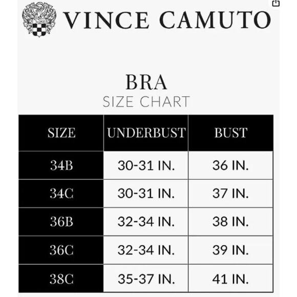 VINCE CAMUTO Black Seamless Back-Fastening Lightly Padded Bra 36C - Picture 7 of 7